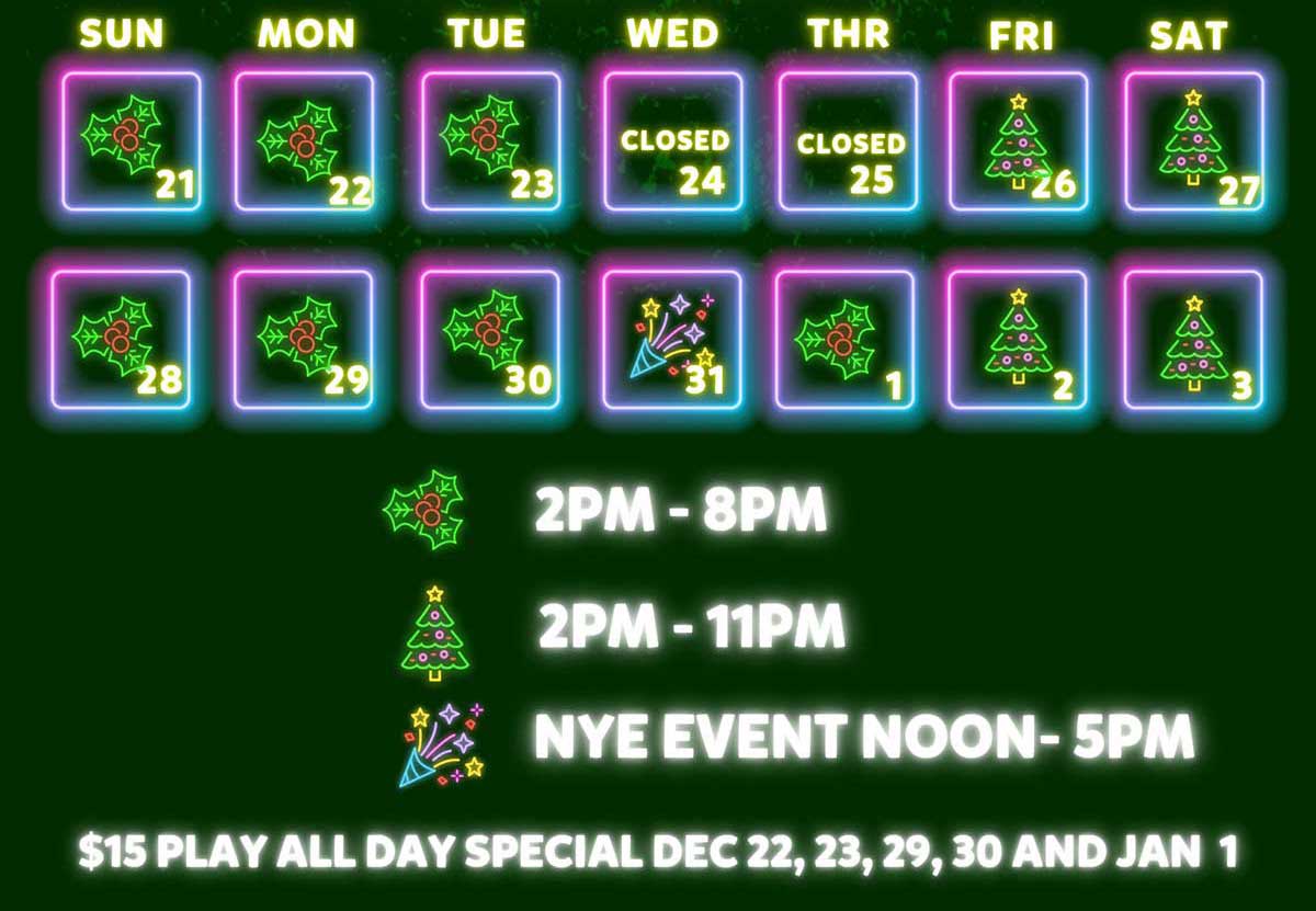 Capital City Holiday Hours